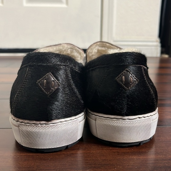 Ross & Matteo Genuine Shearling Loafer Sneaker sz 12 Leather Calf Hair Outdoors‎ main image 6